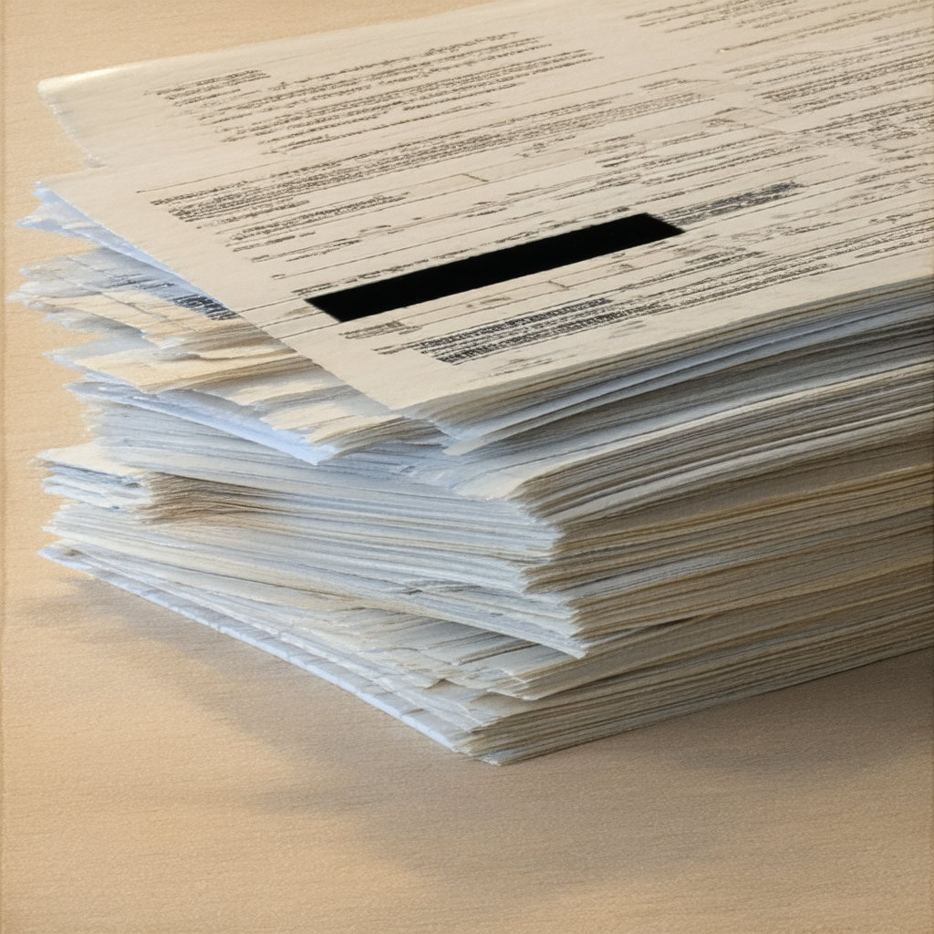 A stack of declassified reports from the Department of War.